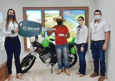 Primeiro ganhador da Campanha Sorte Premiada do Sicredi Ã© de Laranjal 